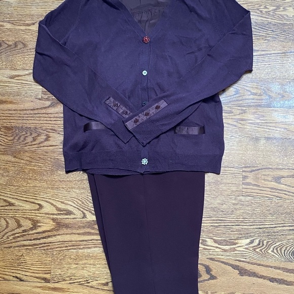 Twin-Set women’s burgundy pants - Picture 7 of 7